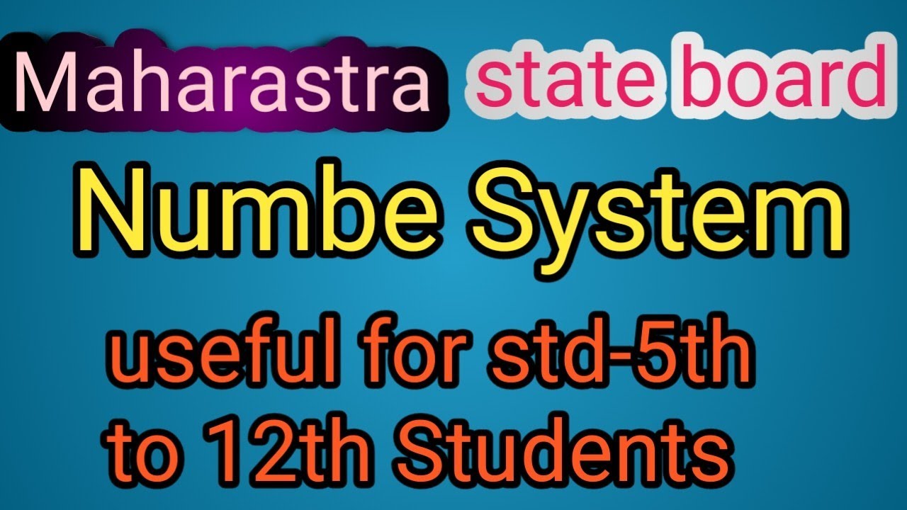 number system|Maharashtra state board|math for 5th to 12th std students@ramjadhavmathsacademy1070