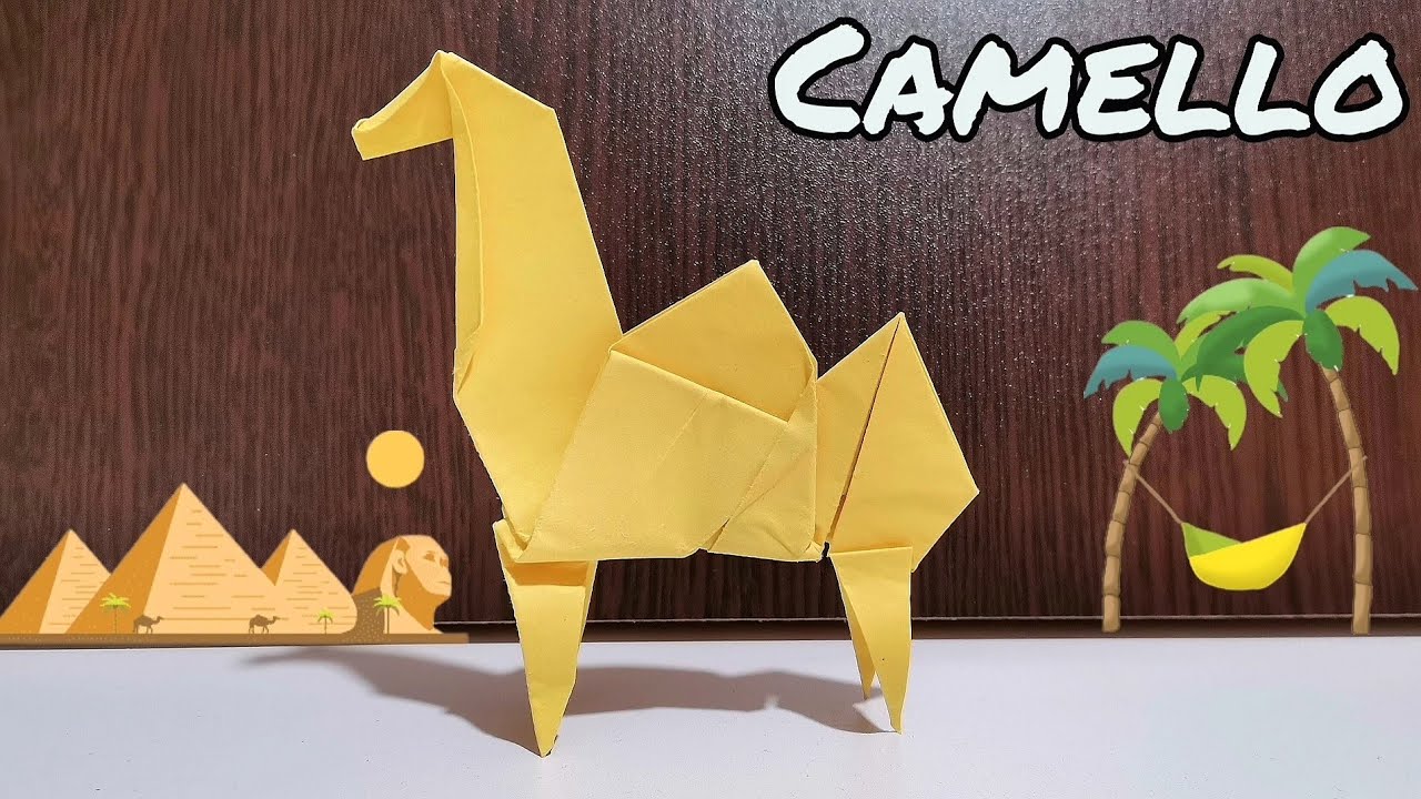 Como hacer un CAMELLO DE PAPEL - origami camel 🐫