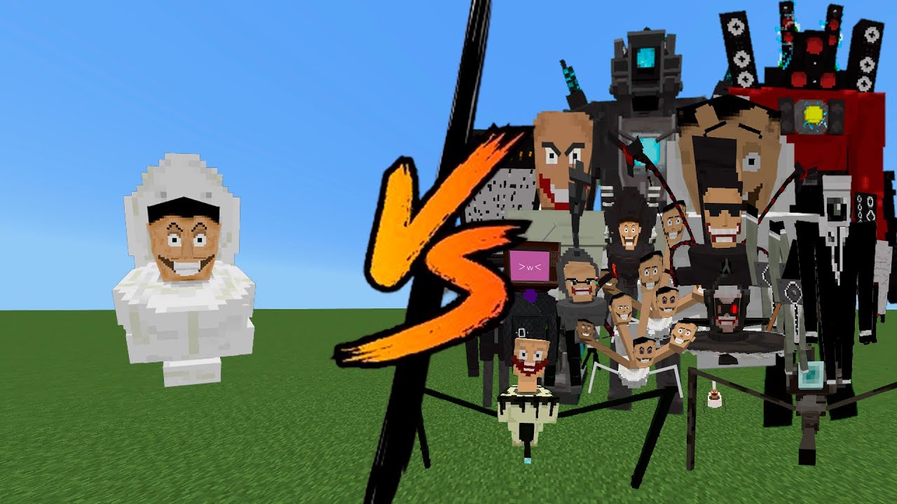 Skibidi toilet VS ALL Skibidi Mod!