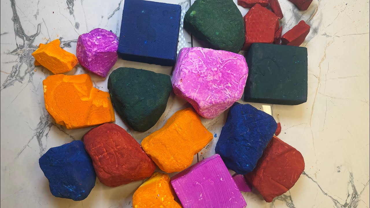 Crispy Dyed Jumbo Party🥰| GYM CHALK | ASMR 