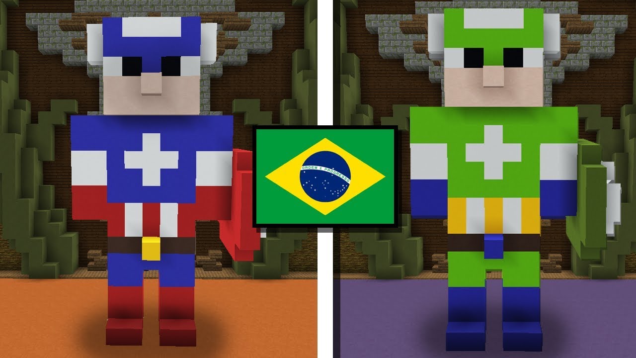 Minecraft: EU SÓ POSSO FAZER CONSTRUÇÕES BRASILEIRAS! (BUILD BATTLE)