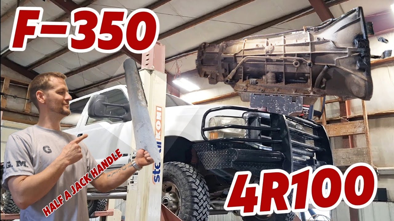 2000 F 350 4x4 Transmission removal. [4R100]