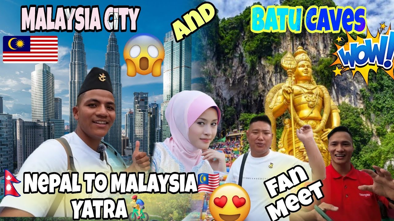 MALAYSIA🇲🇾 City Visit🤩 WOW!!😱 (Batu Caves And Twin's Tower) 🇳🇵Nepal To Malaysia🇲🇾 Cycle Yatra🚴‍♂️ 