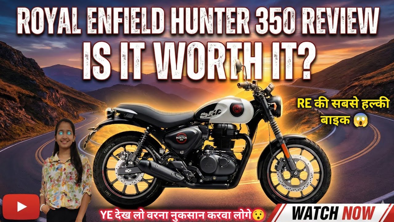 Royal Enfield Hunter 350 Review 🔥| Hunter 350 Mileage & Price india #hunter350 