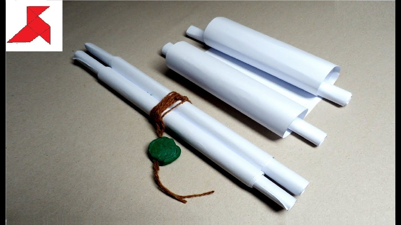 DIY 📜 Как сделать ДРЕВНИЙ СВИТОК из бумаги А4 своими руками