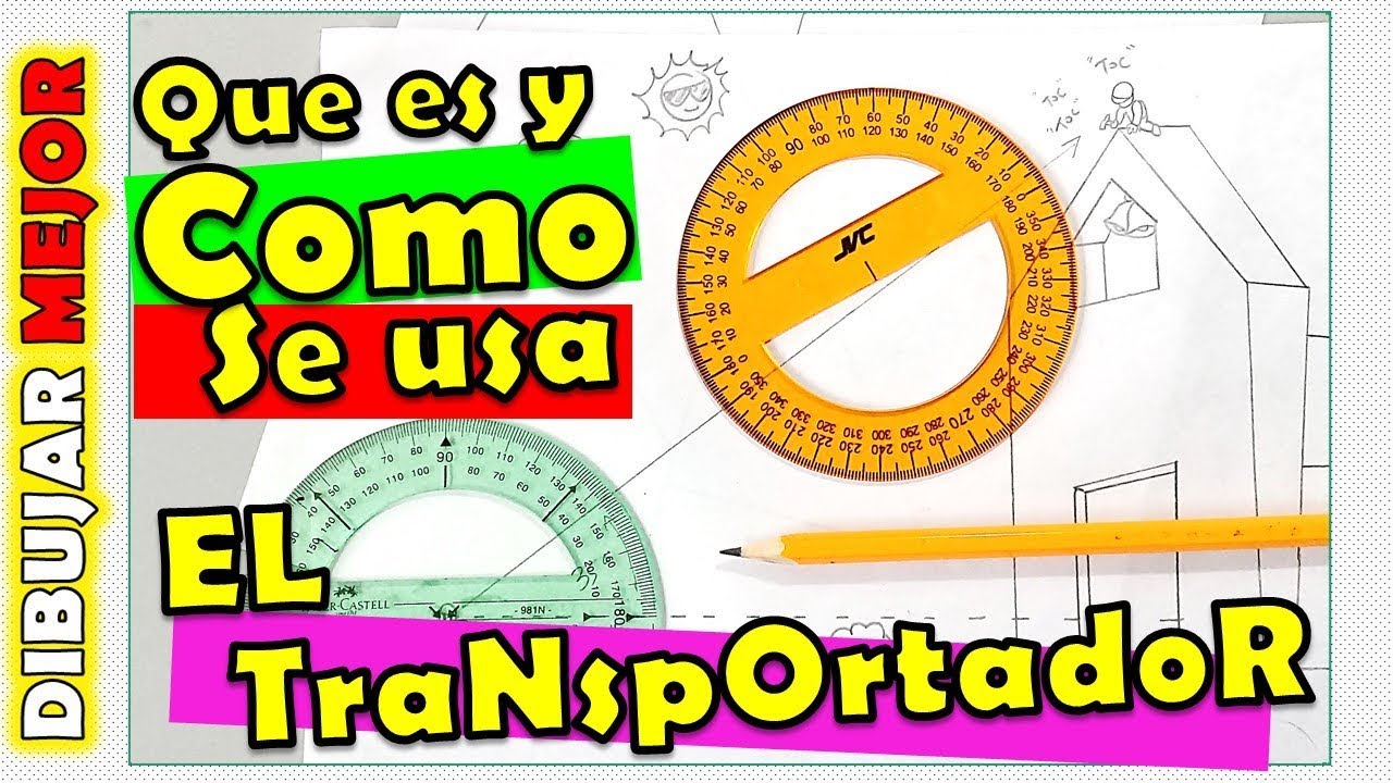 COMO  se usa el TRANSPORTADOR y medir ANGULOS 😁👍 GENIAL¡¡¡¡¡¡
