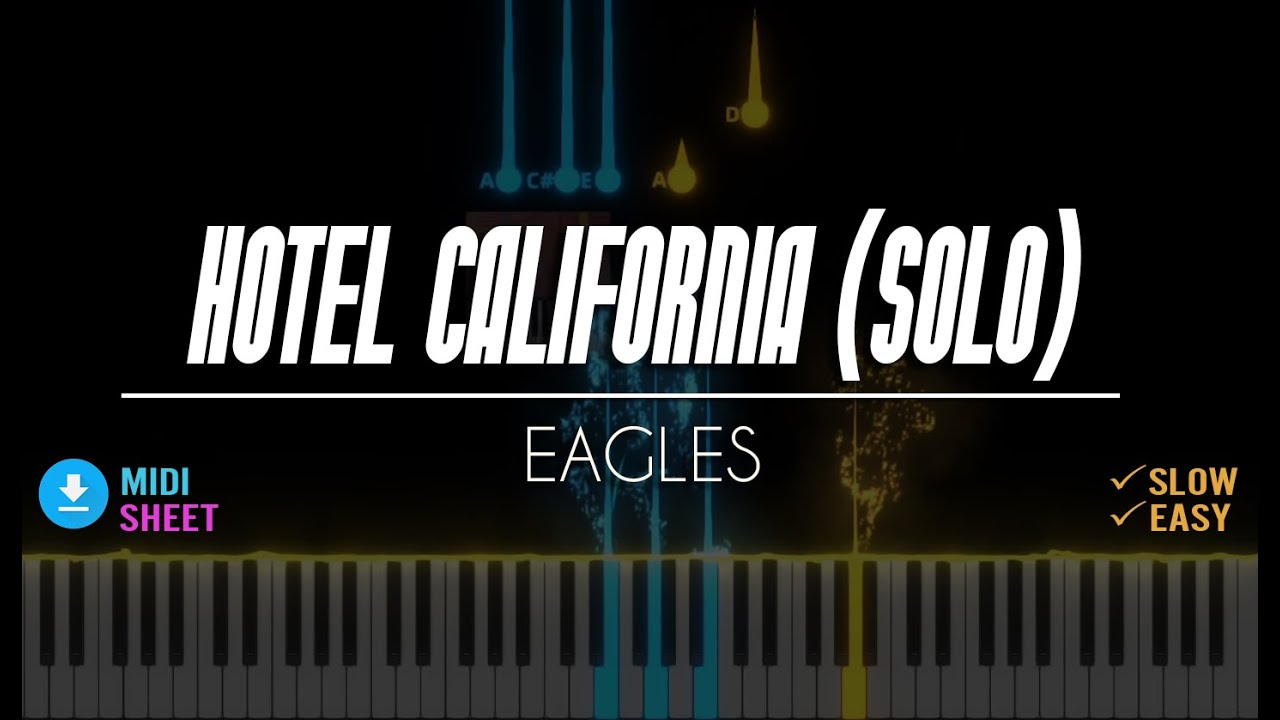 Eagles - Hotel California (Solo) | Easy Piano Tutorial