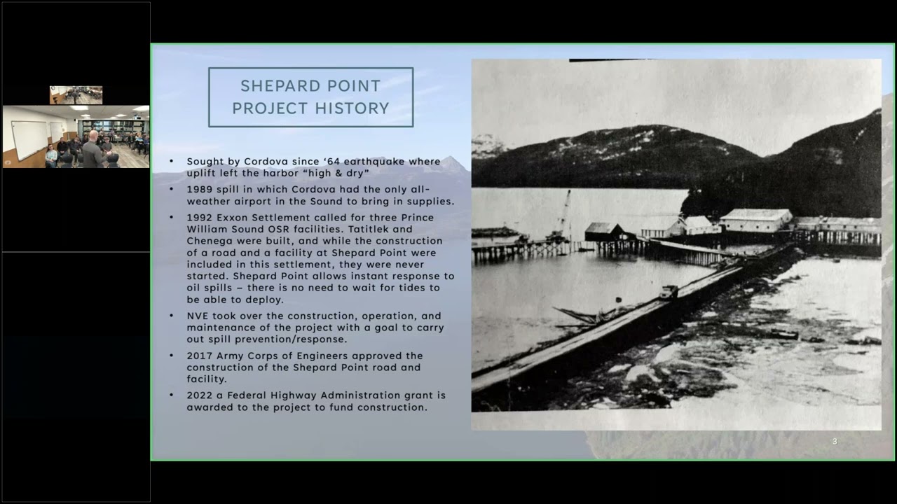 Shepard Point Road and Oil Spill Response Facility and Port Terminal Construction Project