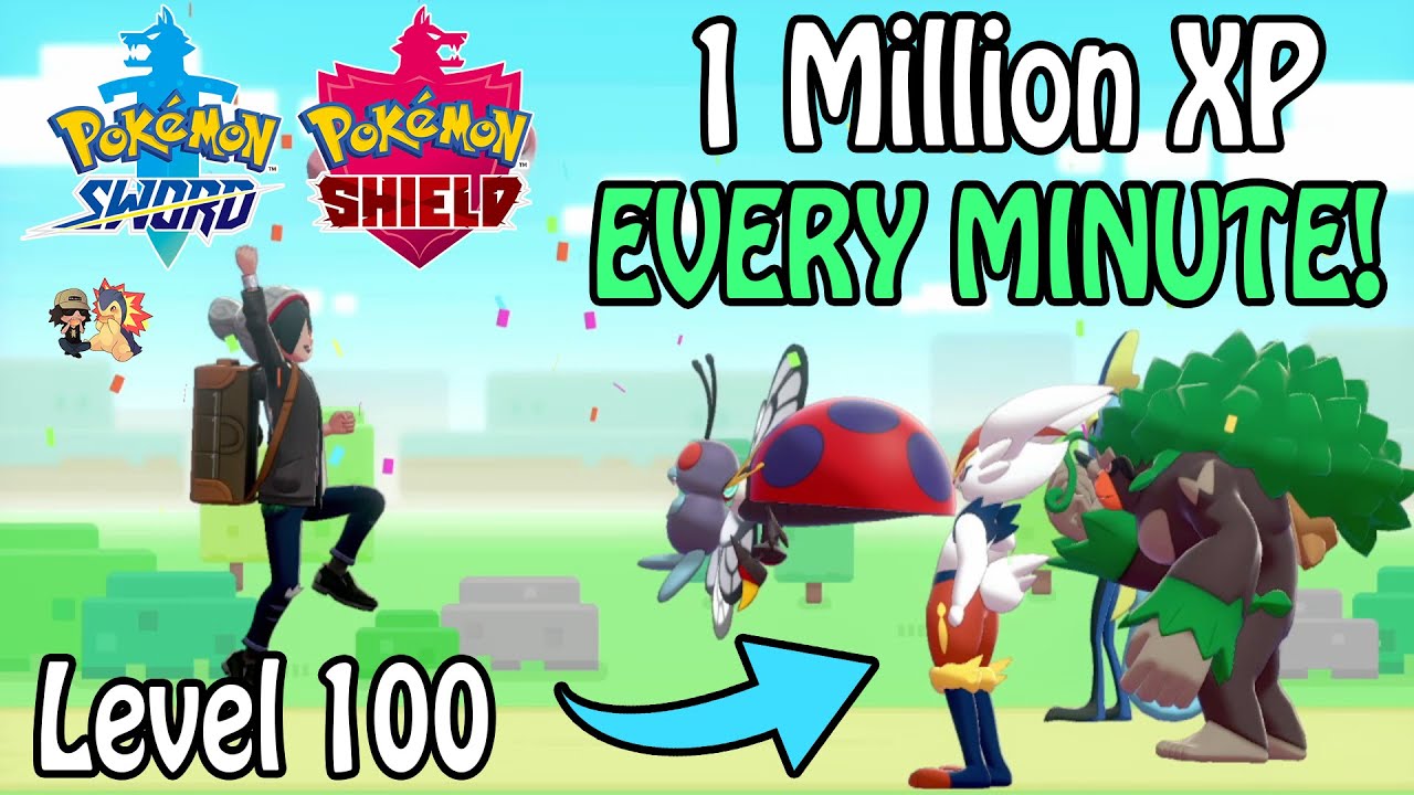 FASTEST Way To Level 100 In Pokémon Sword & Shield! | 1 Million XP EVERY Minute! (Level Up Guide)