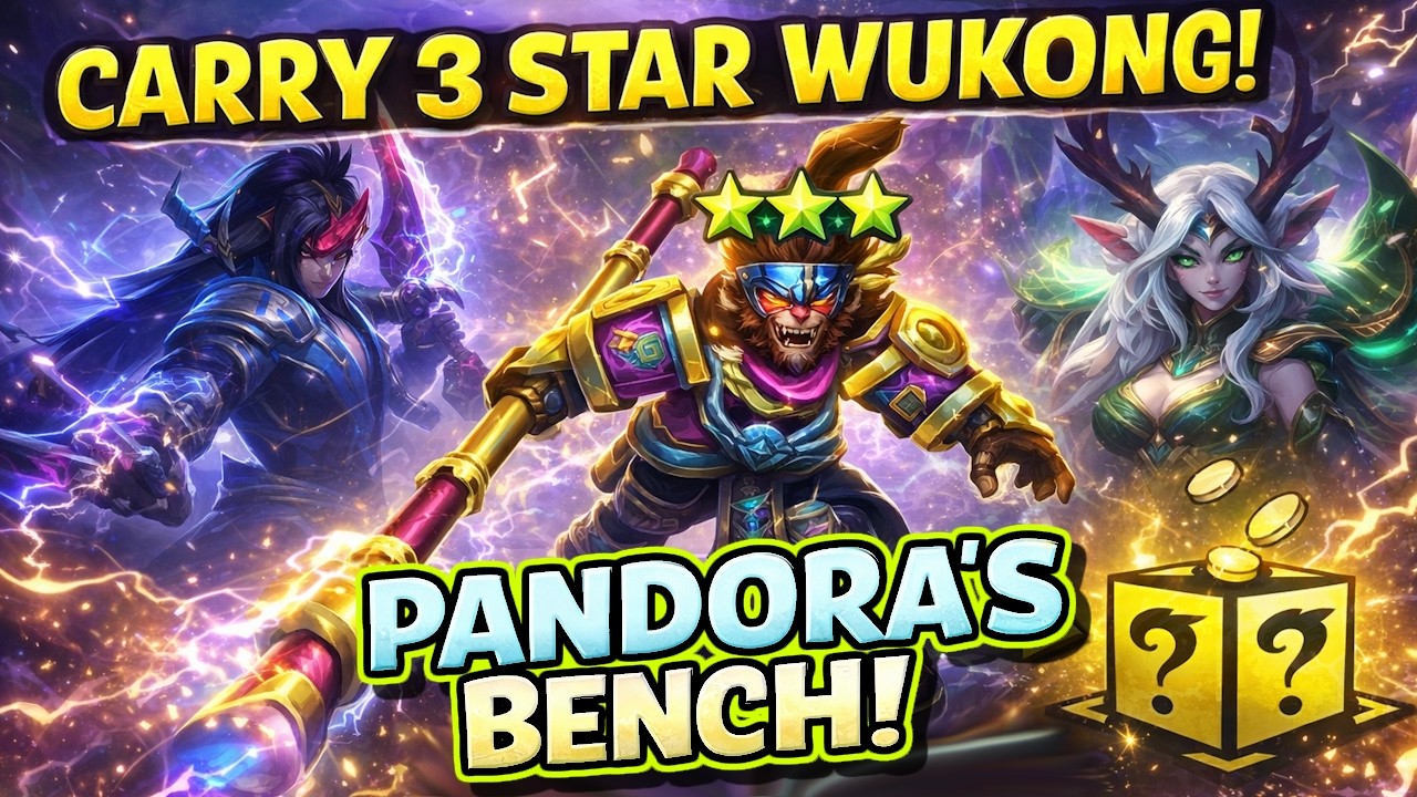Pandora’s Bench Gave Me a 3 Star Wukong ⭐⭐⭐… But Denied My 3 Star Yone & Yunara at the Last Second 😭