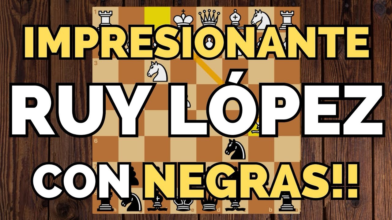 La RUY LÓPEZ con NEGRAS es IMPRESIONANTE🔥♟️
