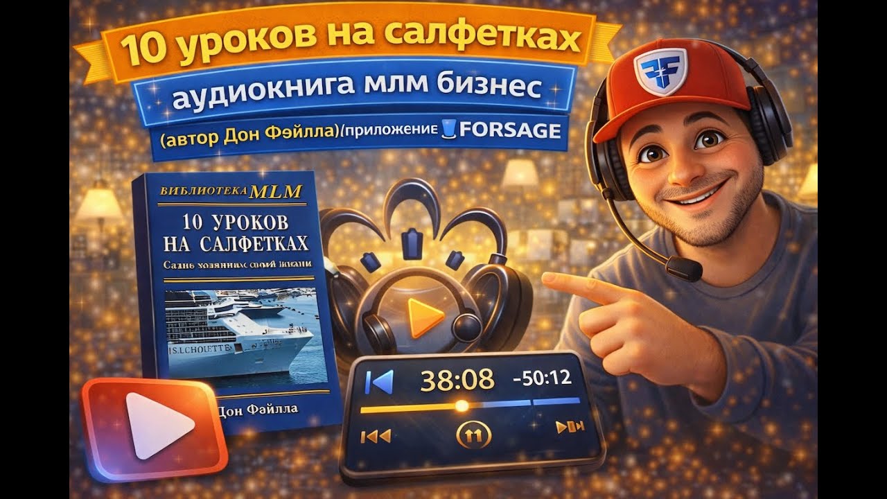 10 уроков на салфетках аудиокнига млм бизнес (приложение 📱FORSAGE)