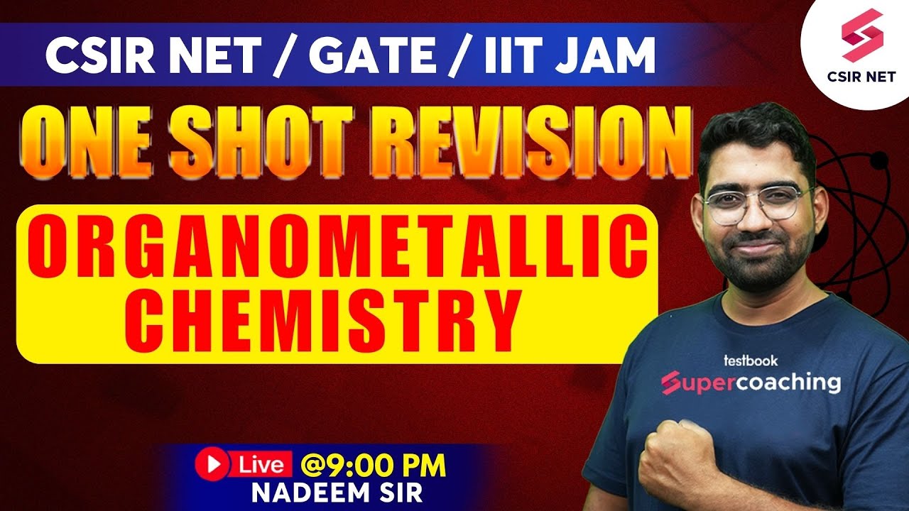CSIR NET Dec 2023 | GATE 2024 | IIT JAM | One Shot Revision | Organometallic Chemistry | Nadeem Sir