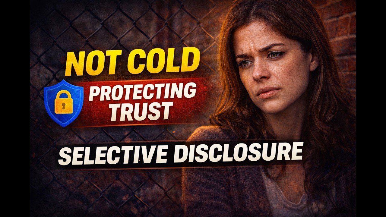 Selective Disclosure Why You&rsquo;re Not Cold, You&rsquo;re Protecting Your Trust