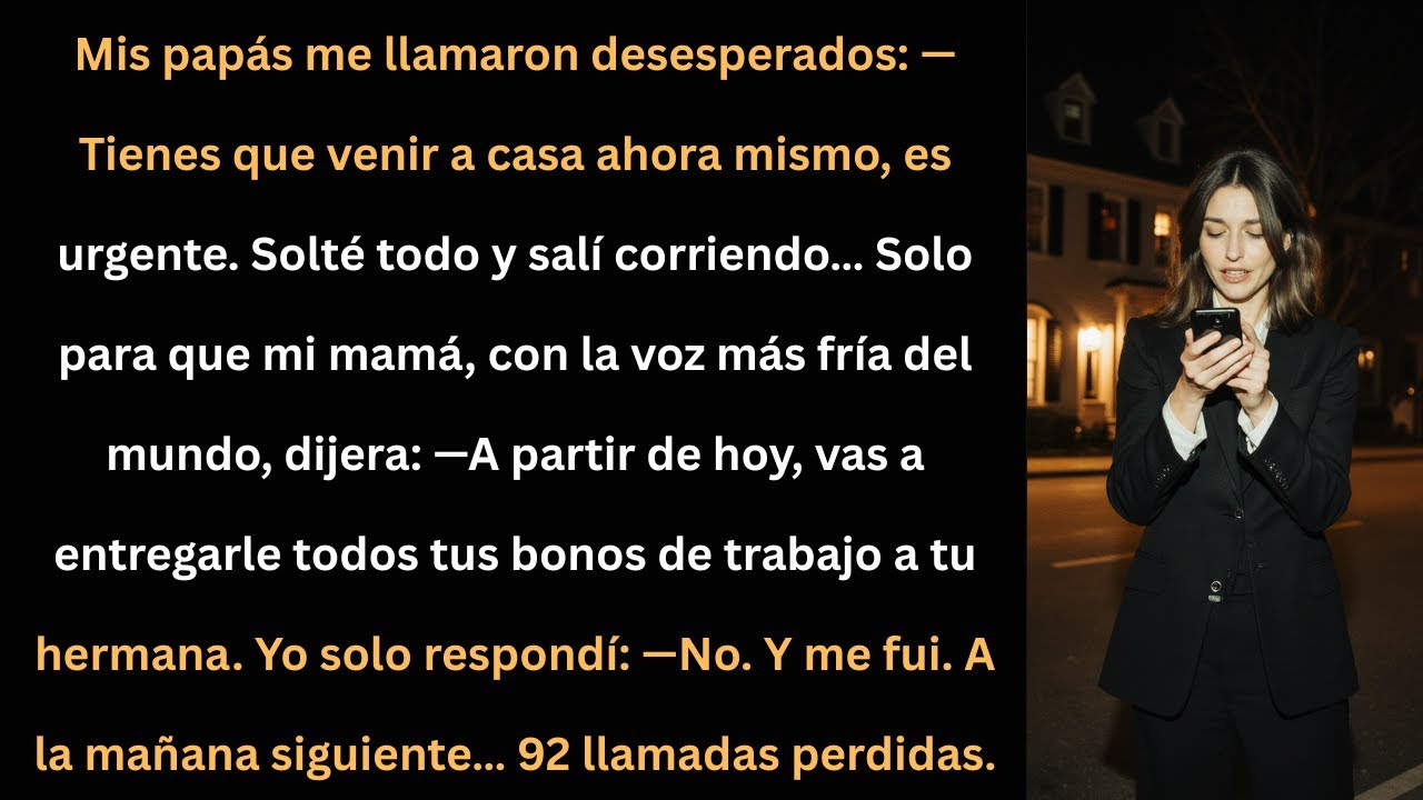 Corrí a casa porque era urgente… pero lo que mi mamá dijo me dejó helada.
