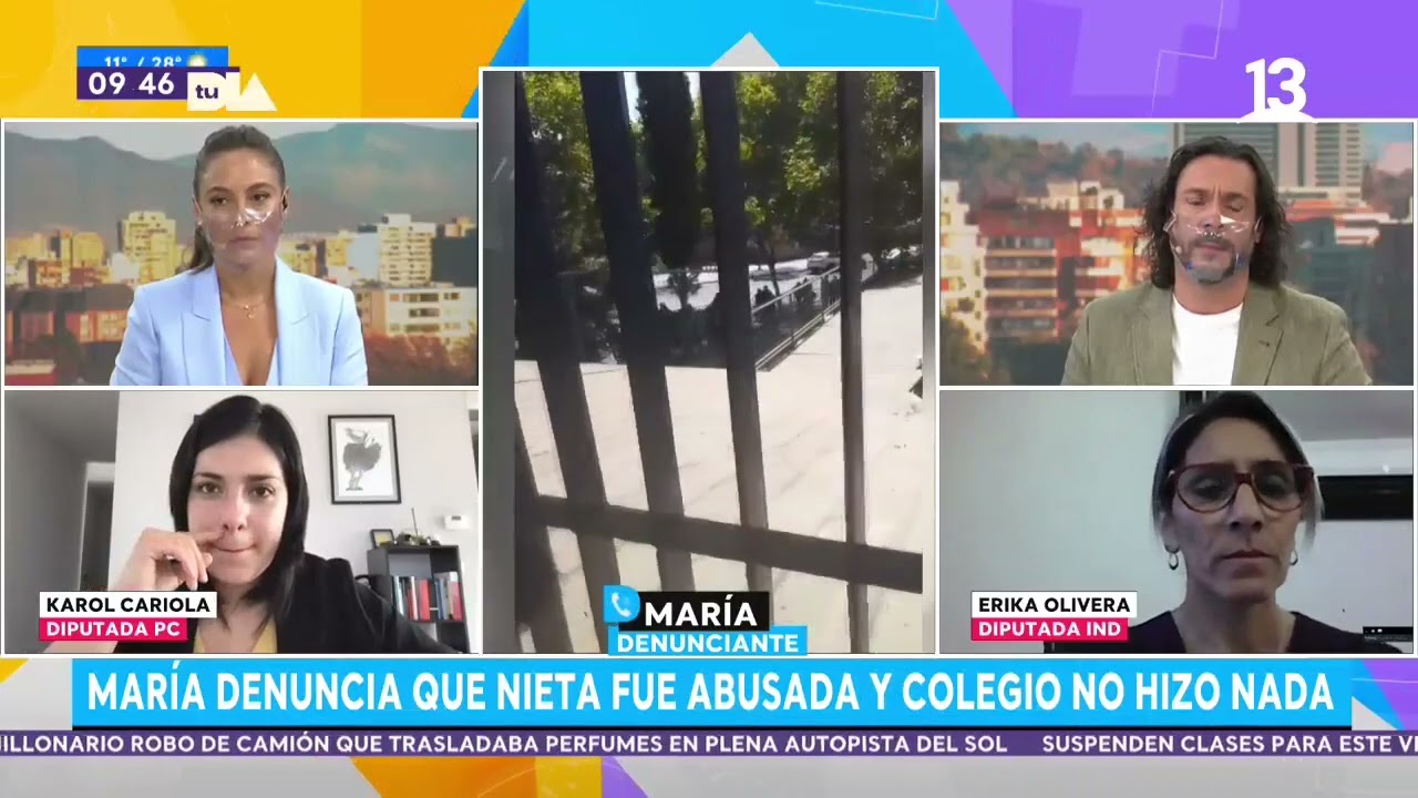 Abuela realizó desgarradora denuncia por abuso sexual contra su nieta de 10 años. Tu Día, Canal 13.