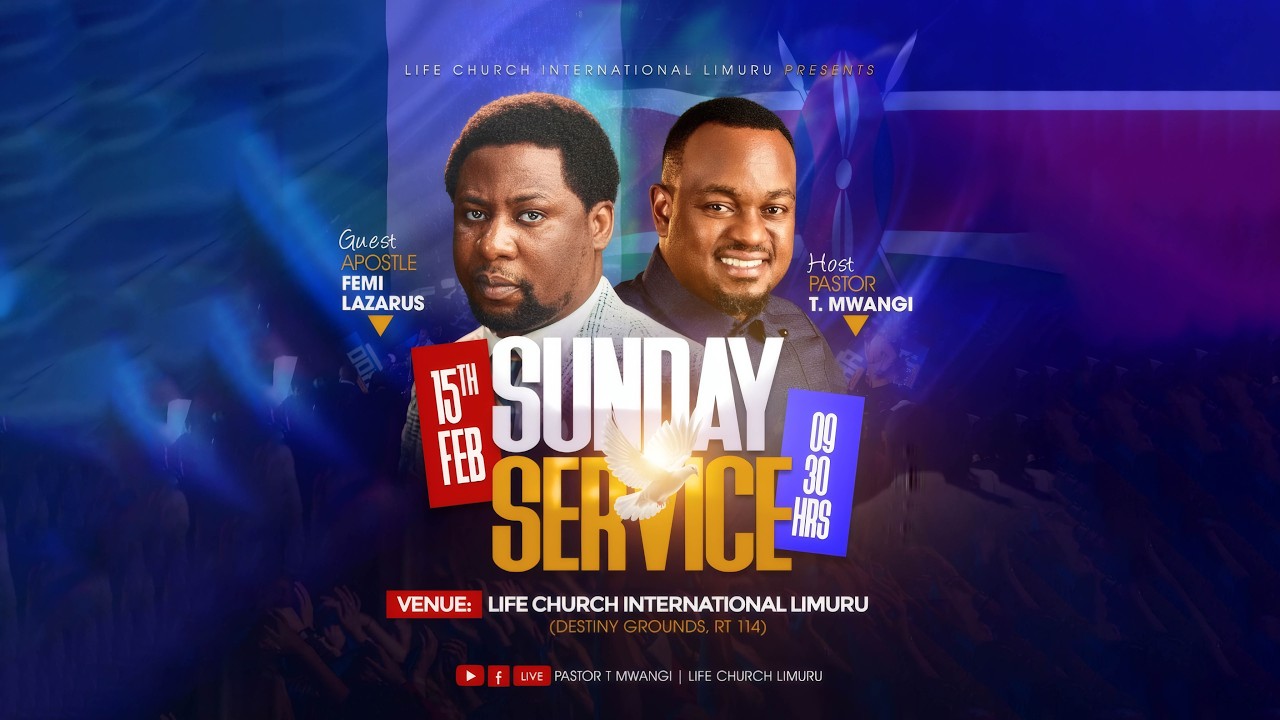 SUNDAY SERVICE || APOSTLE FEMI LAZARUS AND PASTOR T MWANGI ||| LIFE CHURCH LIMURU || 15.02.2026