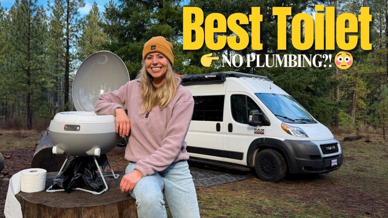 Modiwell Portable Space Egg RV/Dry Flush Toilet Review | Full Unboxing, Setup & Van Life Test