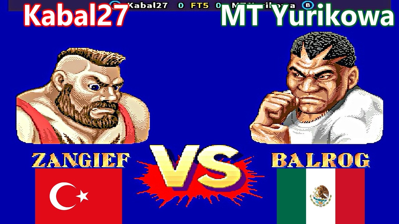 Street Fighter II': Champion Edition - Kabal27 vs MT Yurikowa FT5