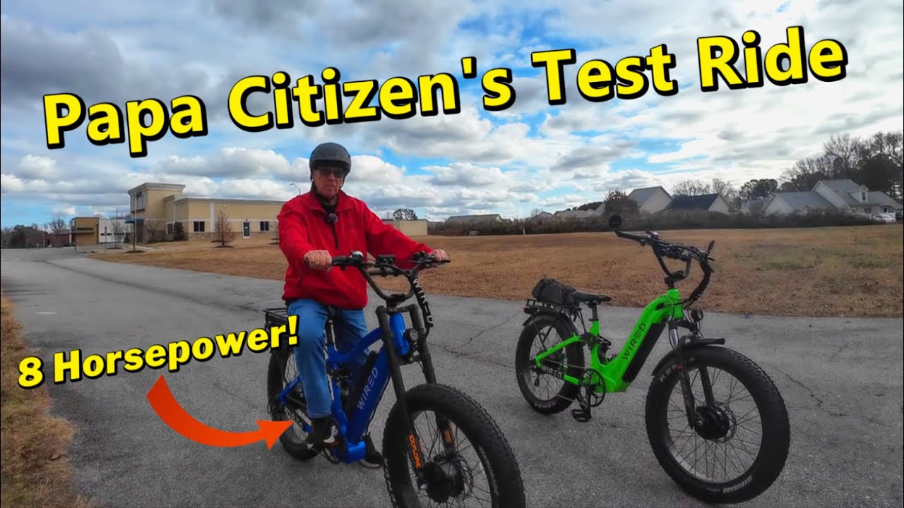 Papa Citizen Rides the 8 Horsepower Wired Predator
