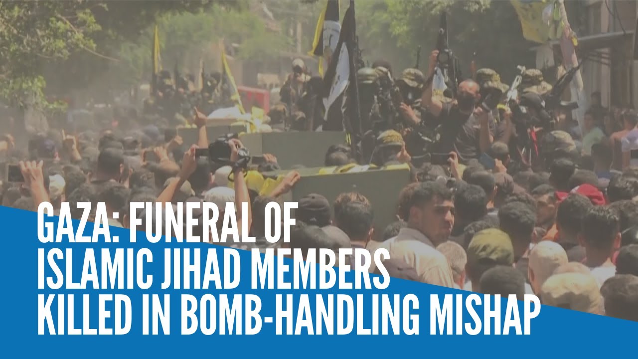 Gaza: Funeral of Islamic Jihad members killed in bomb handling mishap