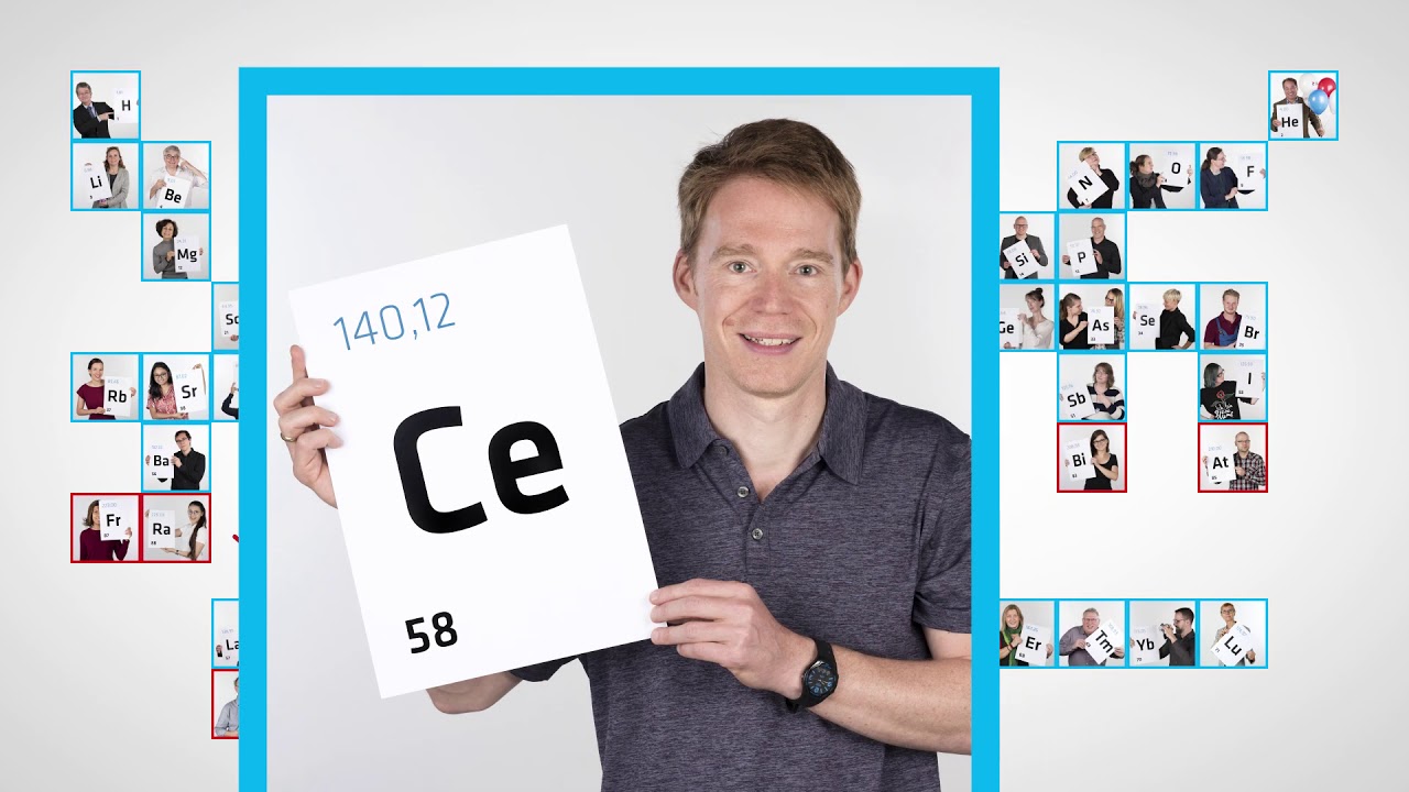 Here we are in our element: BAM's periodic table