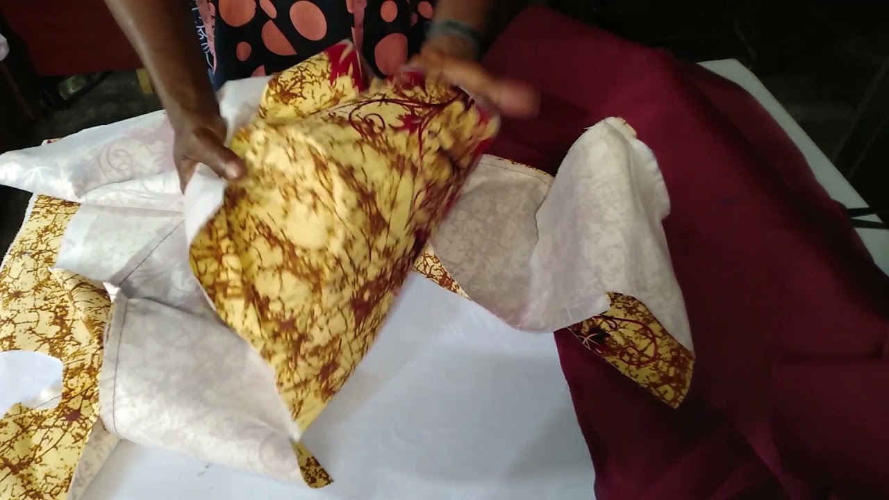 How to cut and sew six(6) pieces gown/ DIY