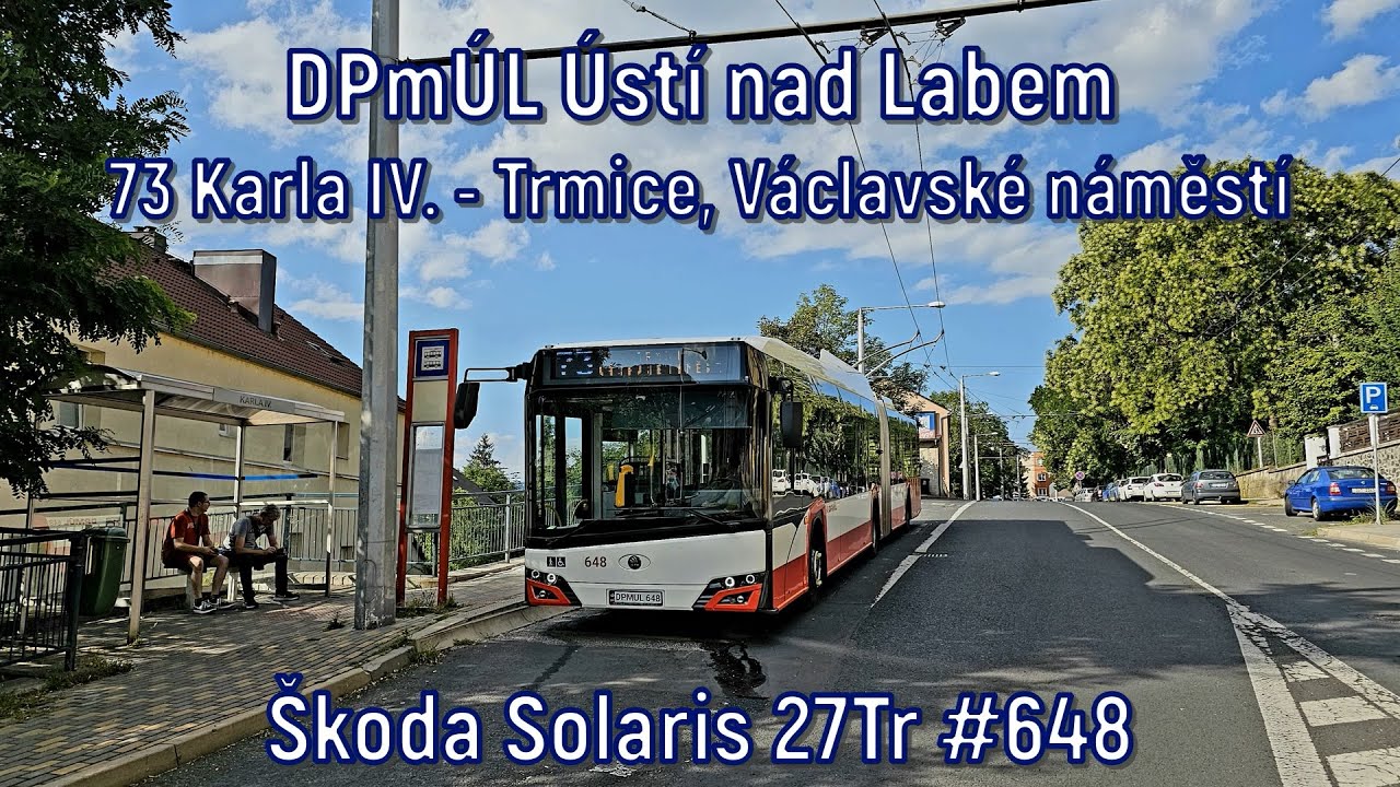 DPm&Uacute;L &Uacute;st&iacute; nad Labem - linka 73, Solaris Trollino 18 IV FL #648