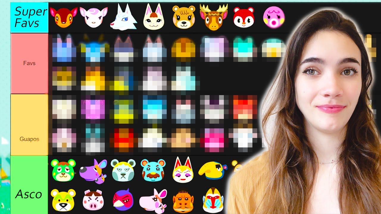 TIER LIST de todos los VECINOS en ANIMAL CROSSING 😱📝