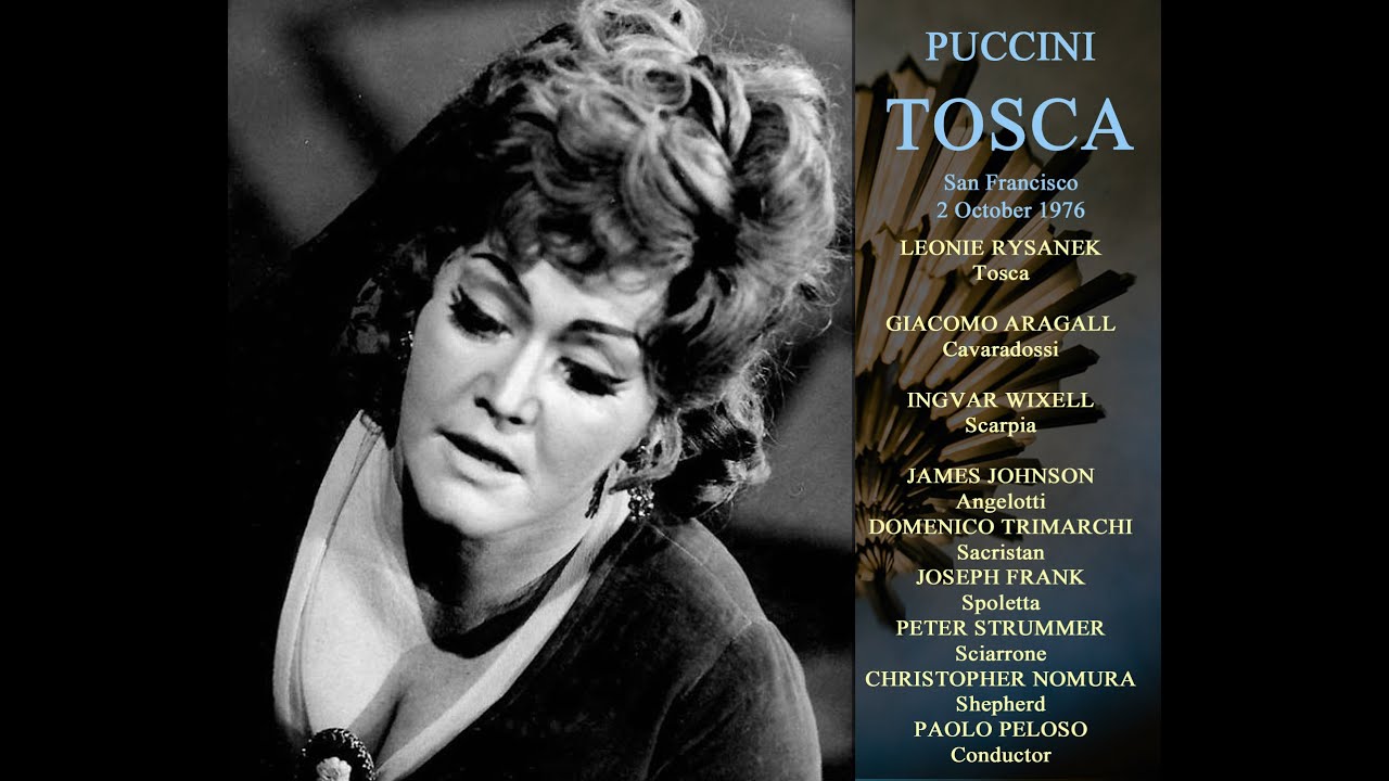 PUCCINI TOSCA  Rysanek, Aragall, Wixell  San Francisco 1976