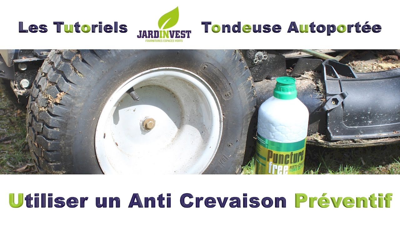 [Tutoriel Autoportée n°16] : Comment bien utiliser du préventif anticrevaison sur sa tondeuse ?