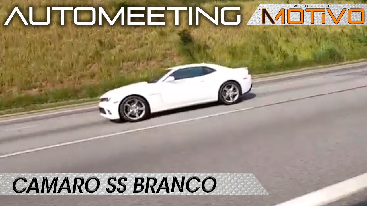 Camaro Branco SS 6.2 V8, 2015 todo original rumo ao AutoMEETING - Camaro Meeting.