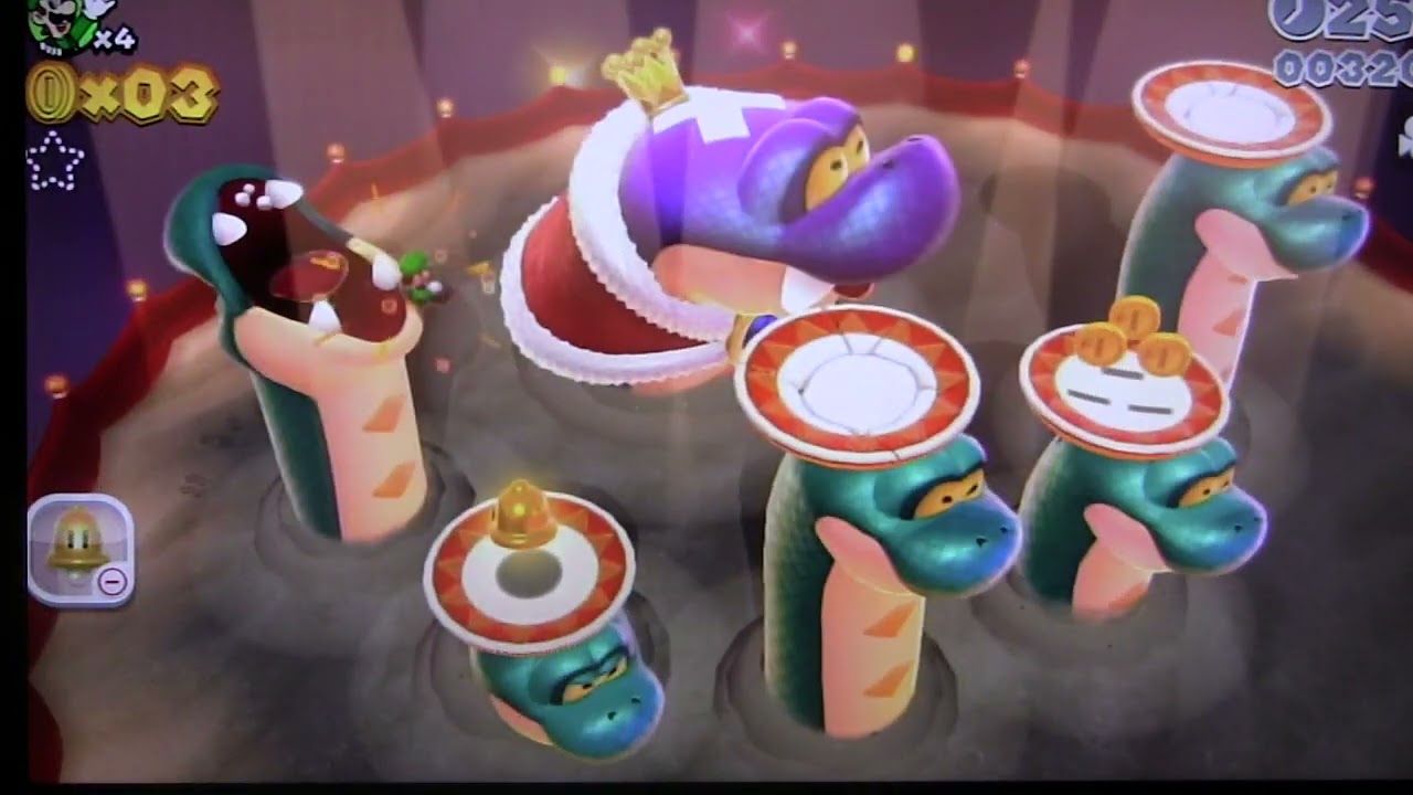 Super Mario 3D World – World 3-B Hisstocrat Battle | Calm Playthrough