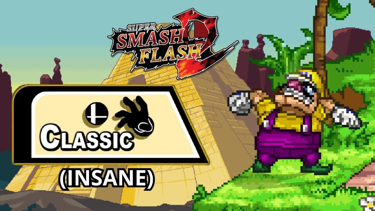 Super Smash Flash 2 | Classic Mode - Wario (Insane) No Continues v.1.4.