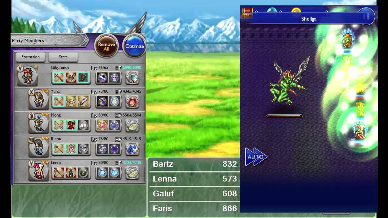 FFRK FF V - Castle of Bal Elite