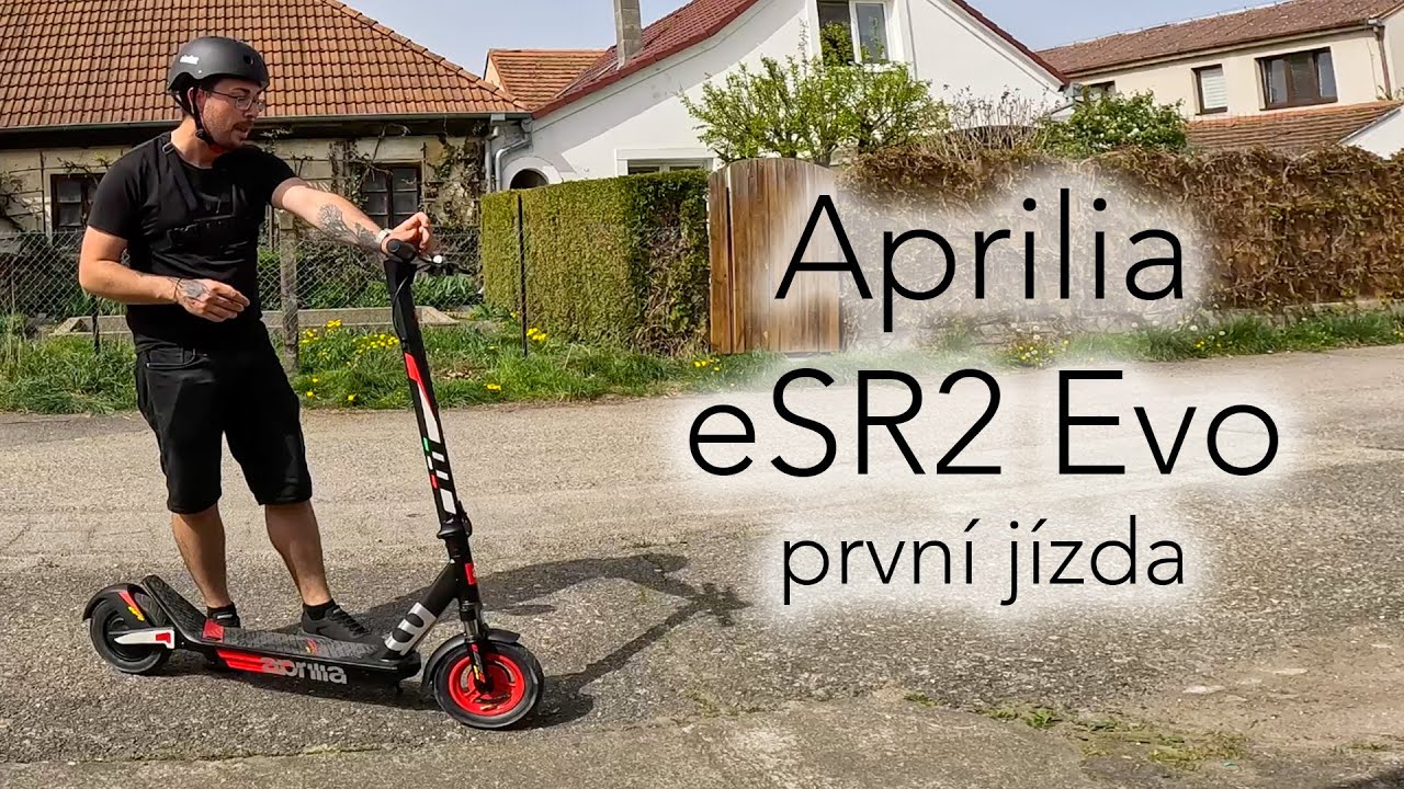 Aprilia eSR2 Evo - jezdí opravdu moc hezky 👌. První jízda 🛴