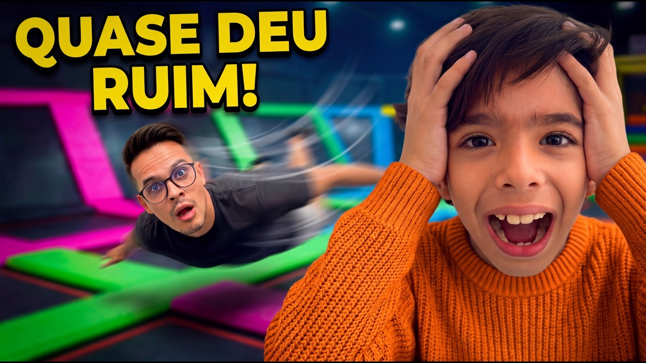 SINISTRO! 😱 O MAIOR PARQUE DE CAMA ELÁSTICA QUE JÁ FOMOS  ~ VILA TRAMPOLIM  #brincadeiras