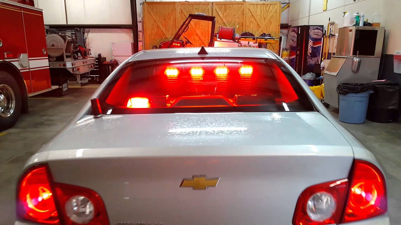2012 Chevy Malibu POV Emergency Lights