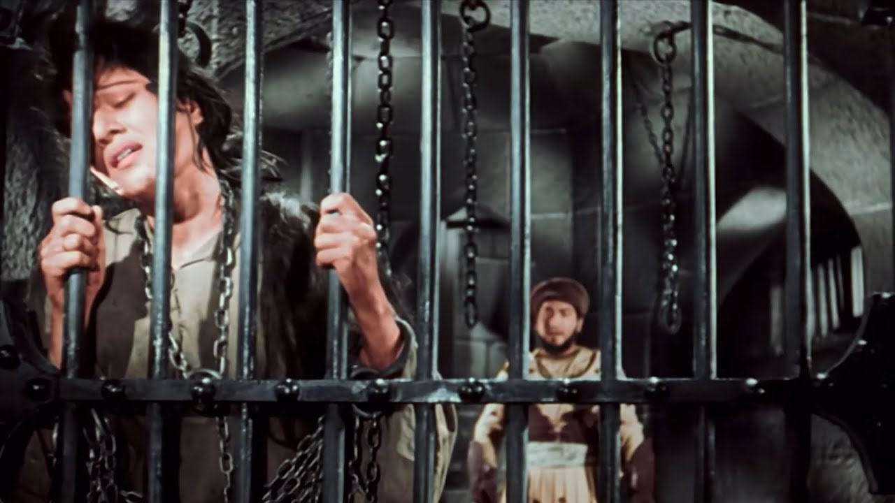 बादशाह Akbar ने Anarkali को तहख़ाने में क़ैद किया - Mughal-E-Azam - Dilip Kumar, Madhubala