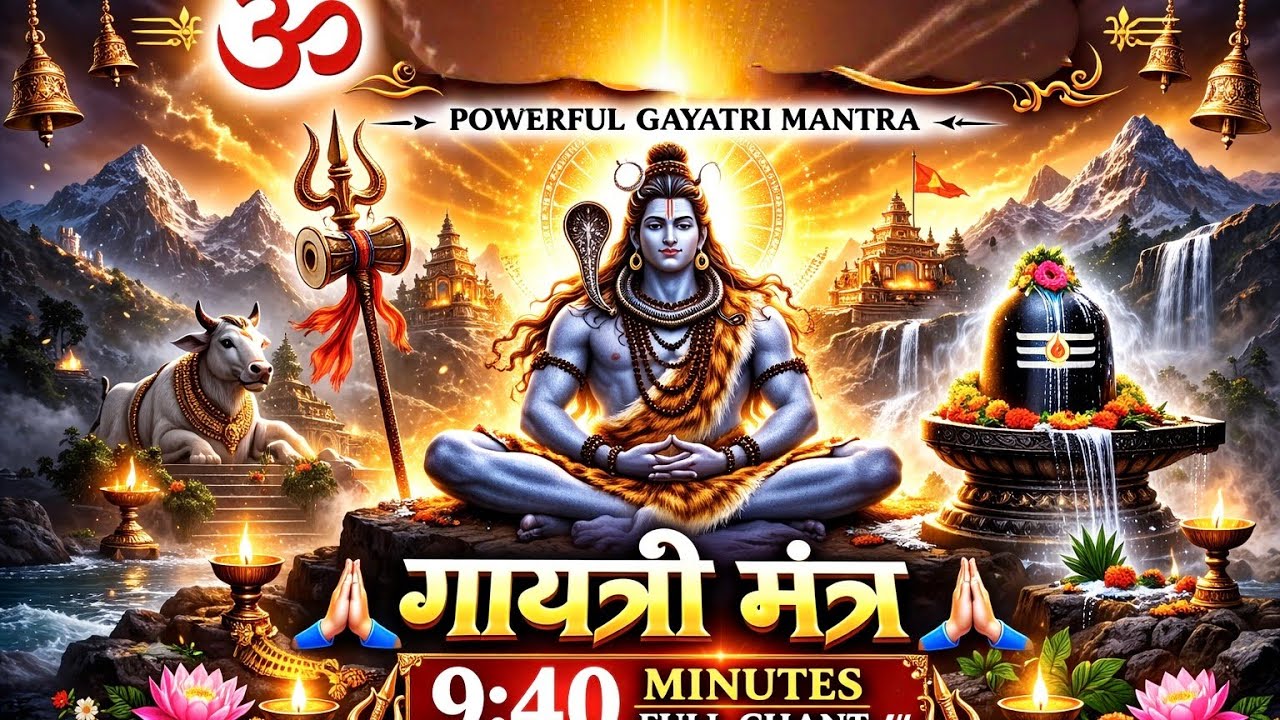 सुबह सुनें गायत्री मंत्र | 9:40 मिनट में मन शांत और शक्तिशाली बनाएं