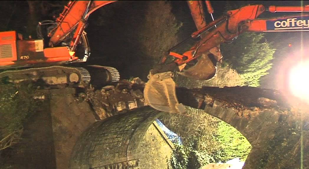 Coffee Construction - Demolition of Over bridge 23 - Kildare Route Project.