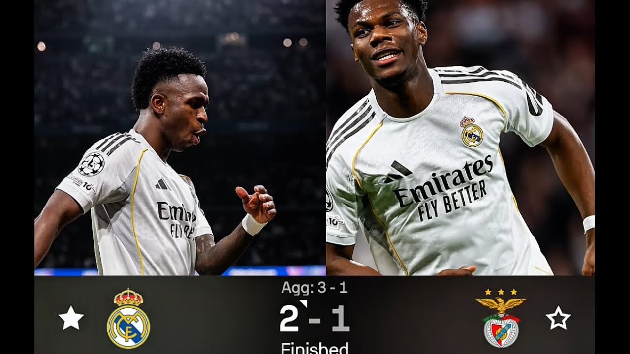 Real Madrid 2-1 Benfica (3-1 agg):Vinicius & Tchouameni goal seal last-16spot 🚨🚨