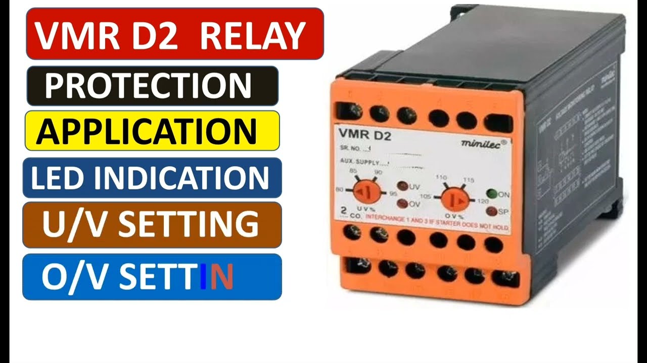 VMR D2 RELAY | VOLTAGE MONITORING RELAY SETTING CALCULATION | RELAY SETTING | SPPR | LT PANEL. RELAY