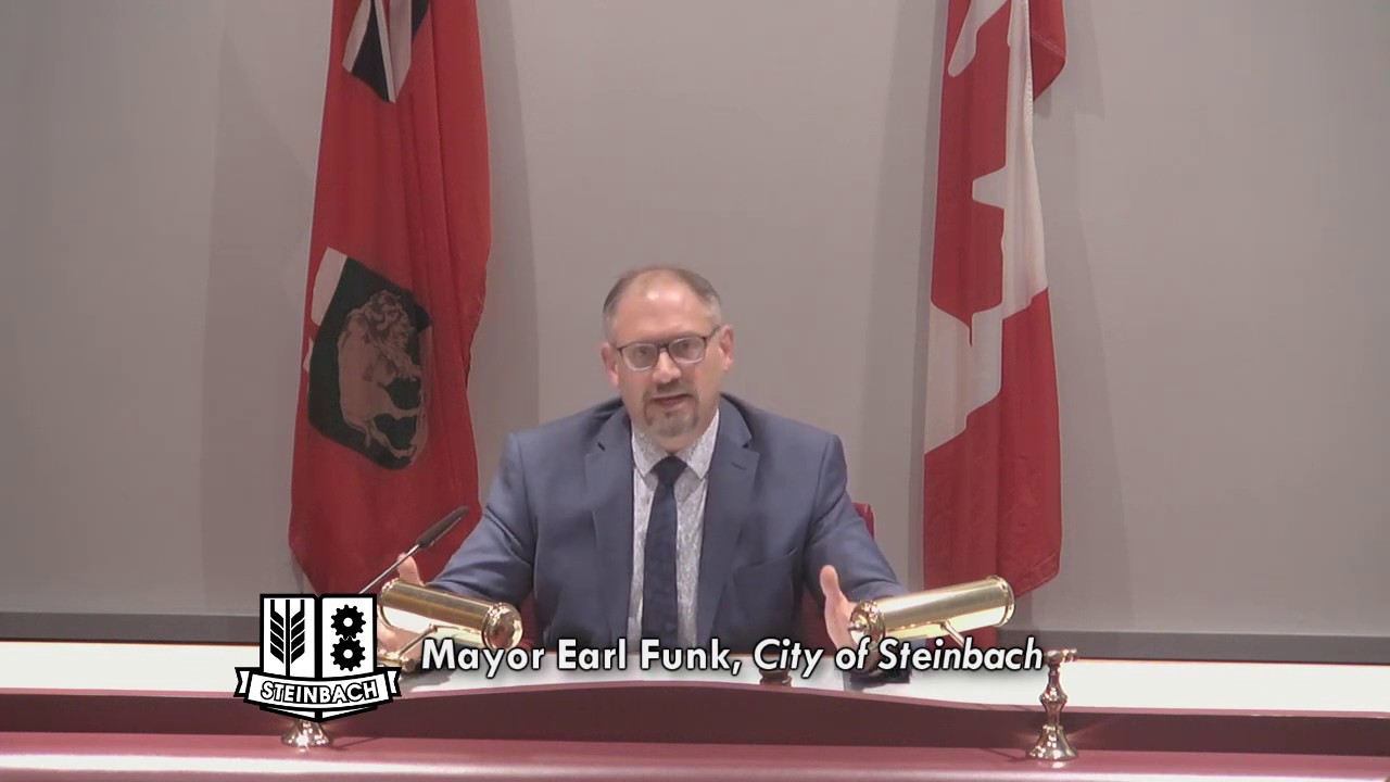 Community Message from Steinbach Mayor Funk