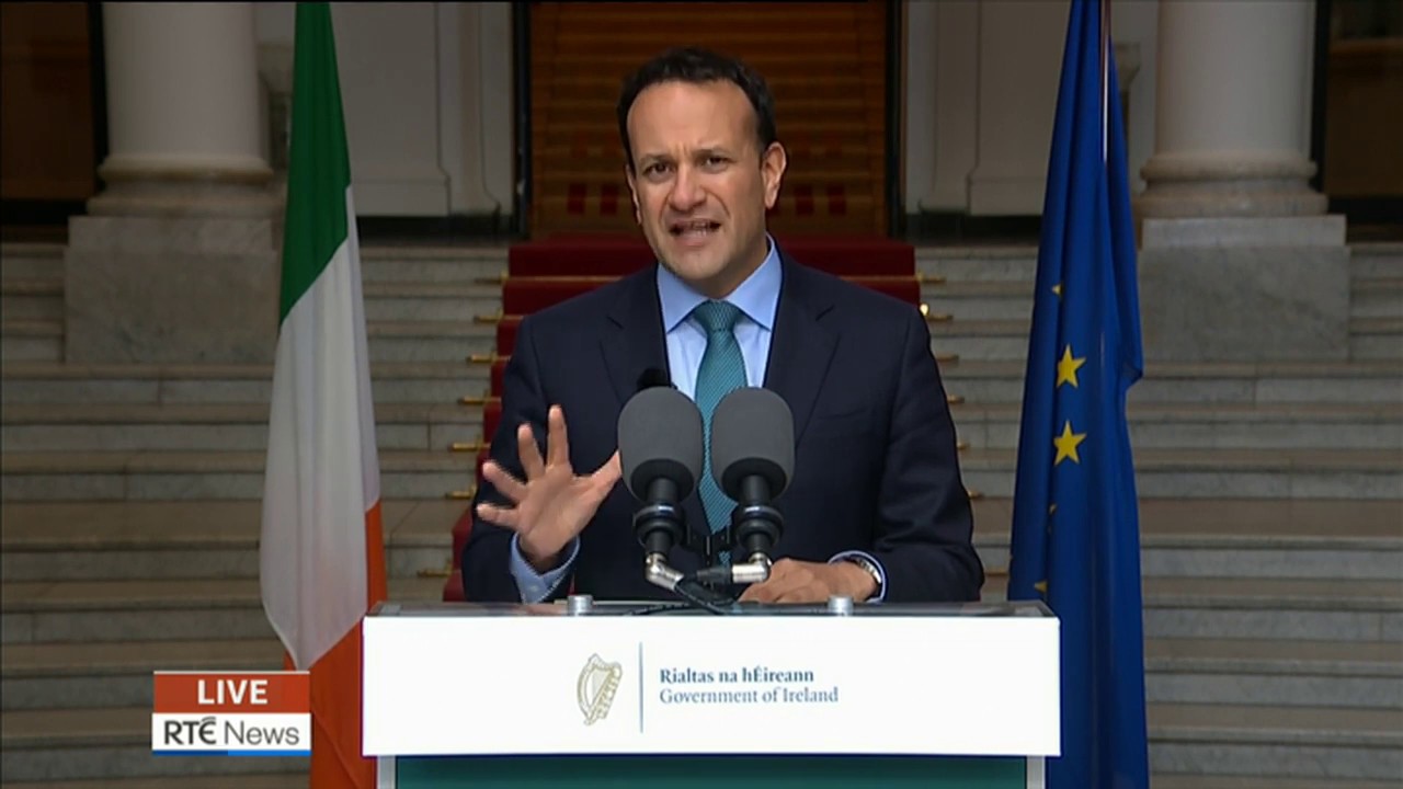 Taoiseach Leo Varadkar addresses nation on Covid-19 restrictions