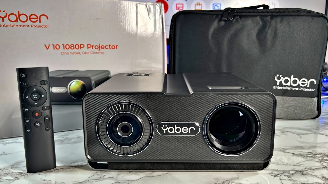 YABER V10 - 1080P Home Cinema Projector - Massive 300