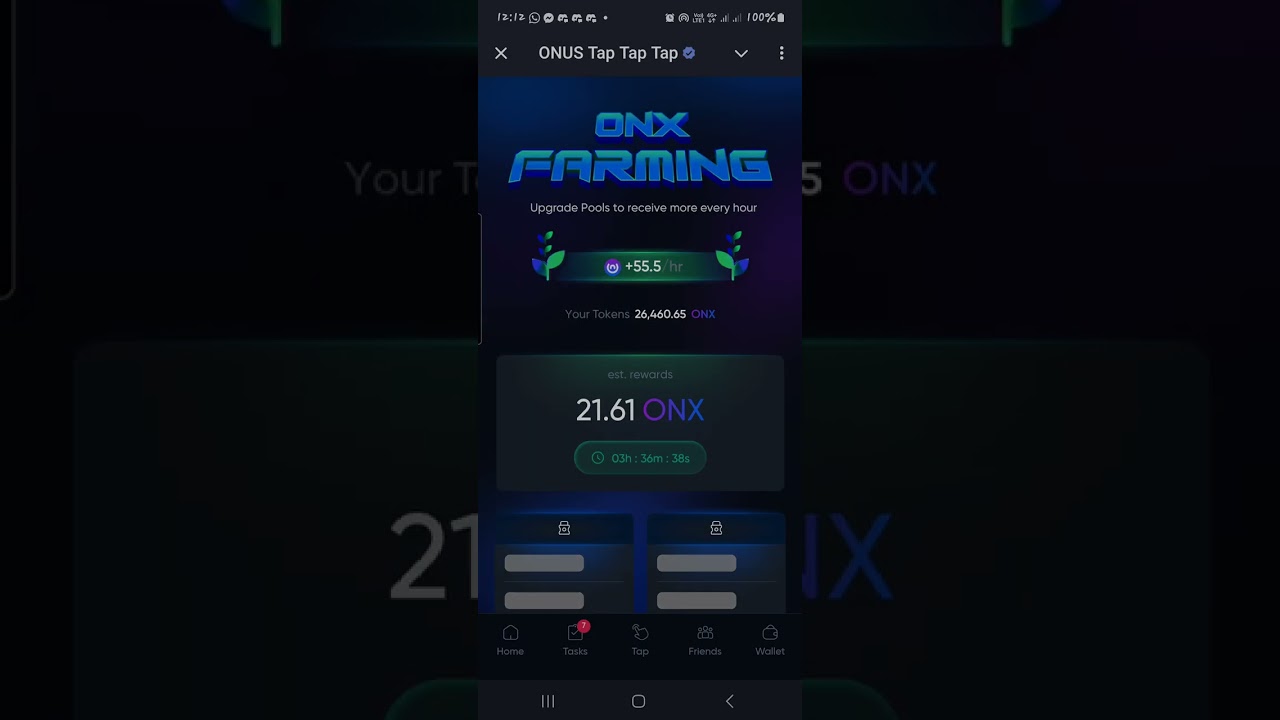Video guide on how to Farm ONUS Airdrop Tap to earn. #tap2earn, #airdrop #onus
