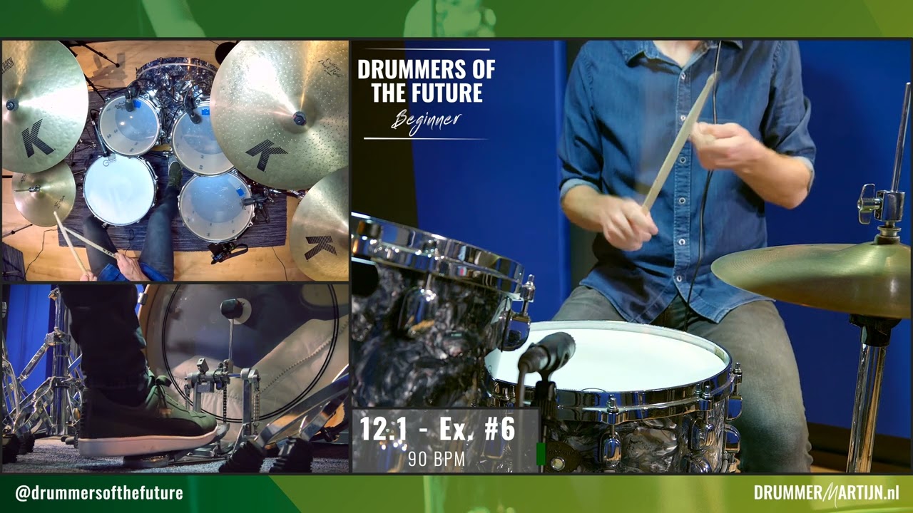12.1 - Drummers Of The Future BEGINNER  // Drum Tutorial w/ @DrummerMartijn