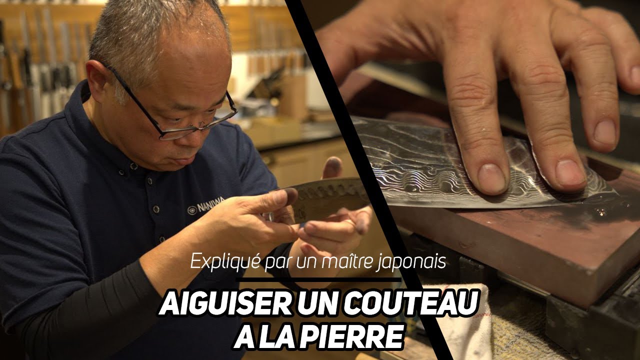 Aiguiser un couteau à la pierre : Expliqué par un maître japonais