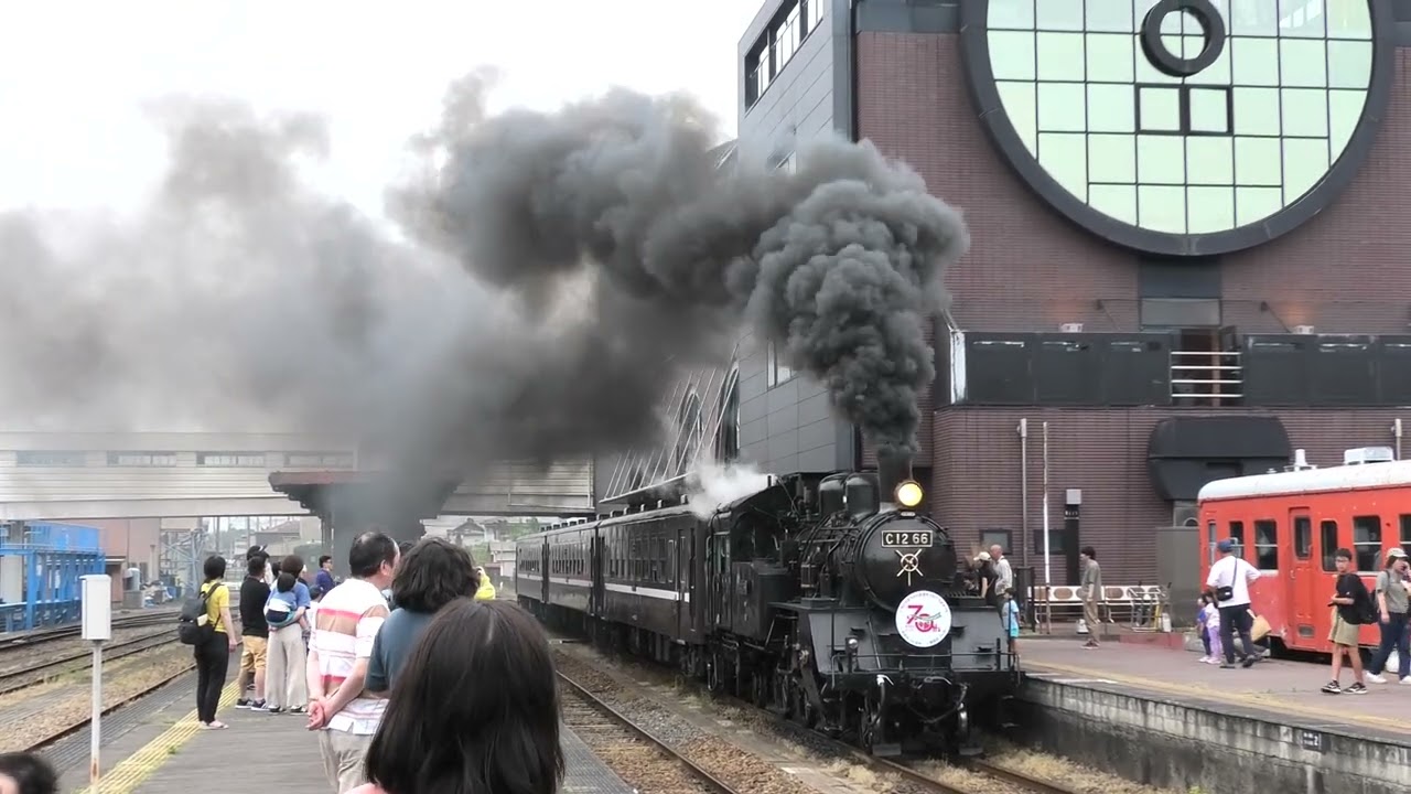 SLもおか上り真岡駅2024年05月19日